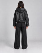 Veste simili cuir avec zip noir_Noir_dos