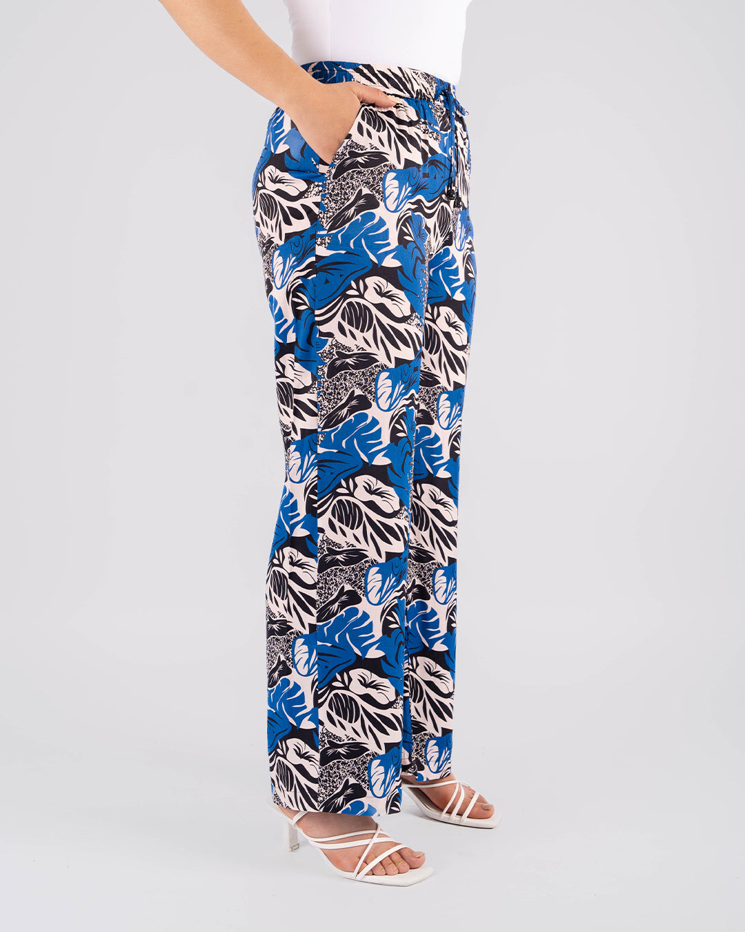 pantalon large imprimé