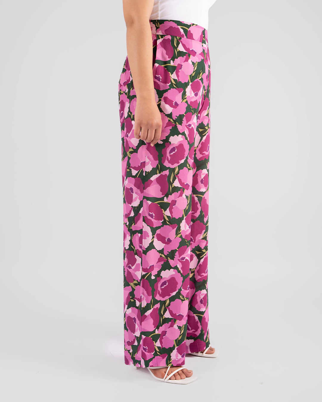pantalon large imprimé