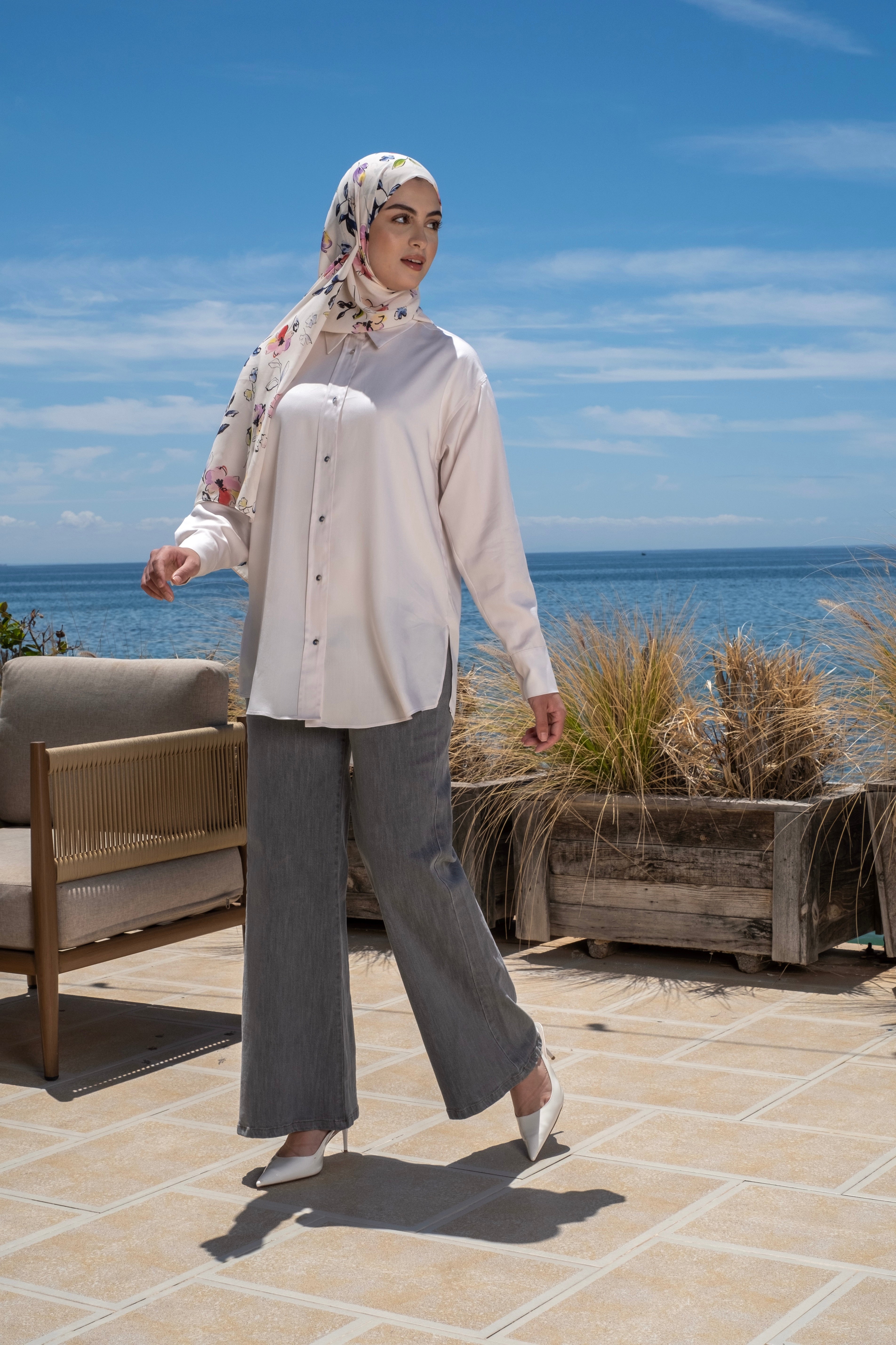 Chemise Oversize Tencel Femme
