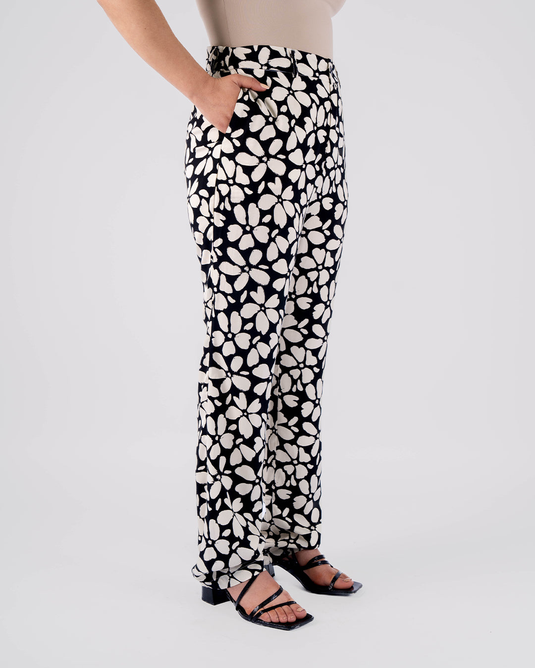 pantalon large imprimé