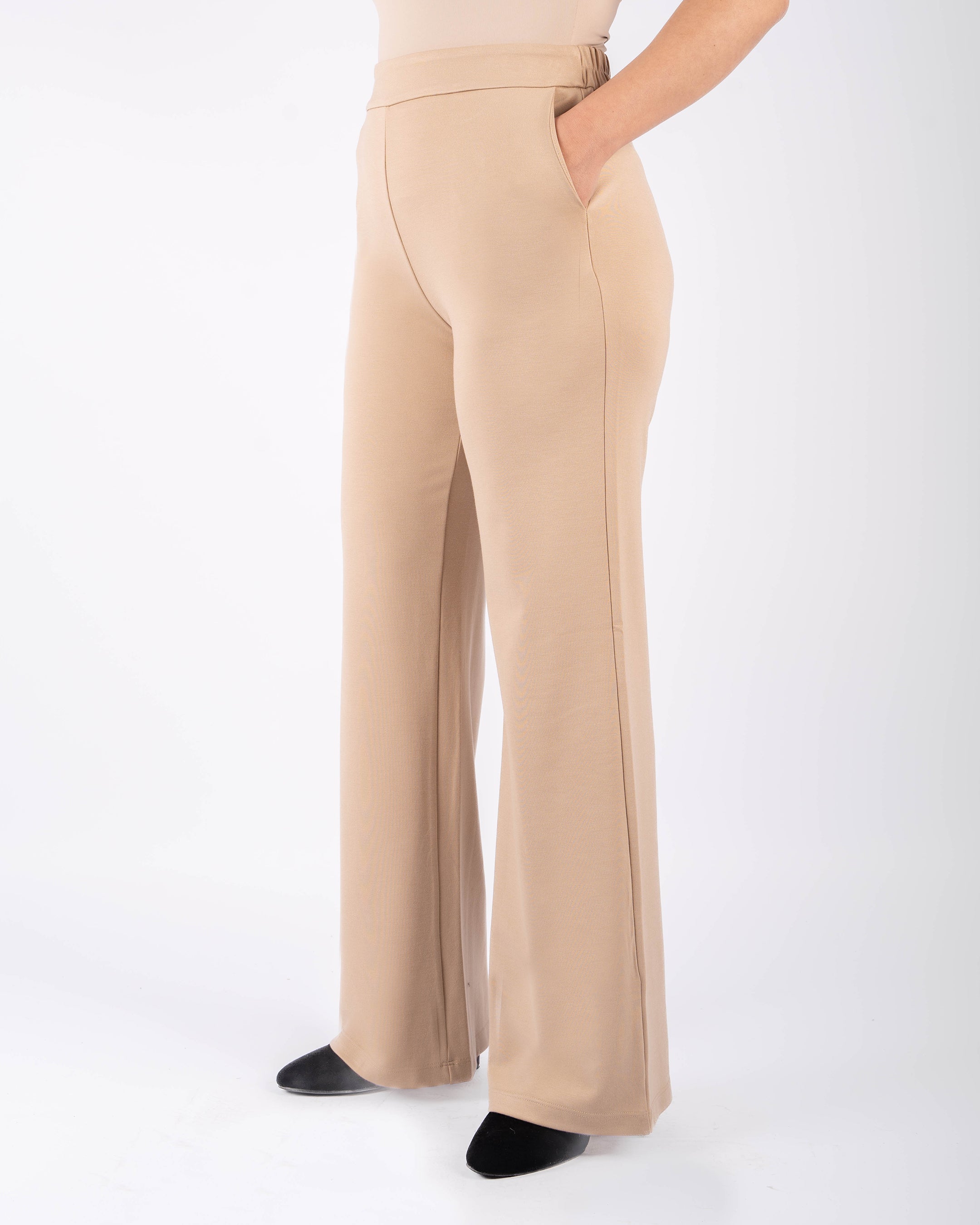 pantalon large en maille