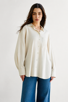 CHEMISE EN LIN FEMME_Beige_RAZANA