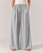 pantalon large fluide pour femme-vue de face-RAZANA