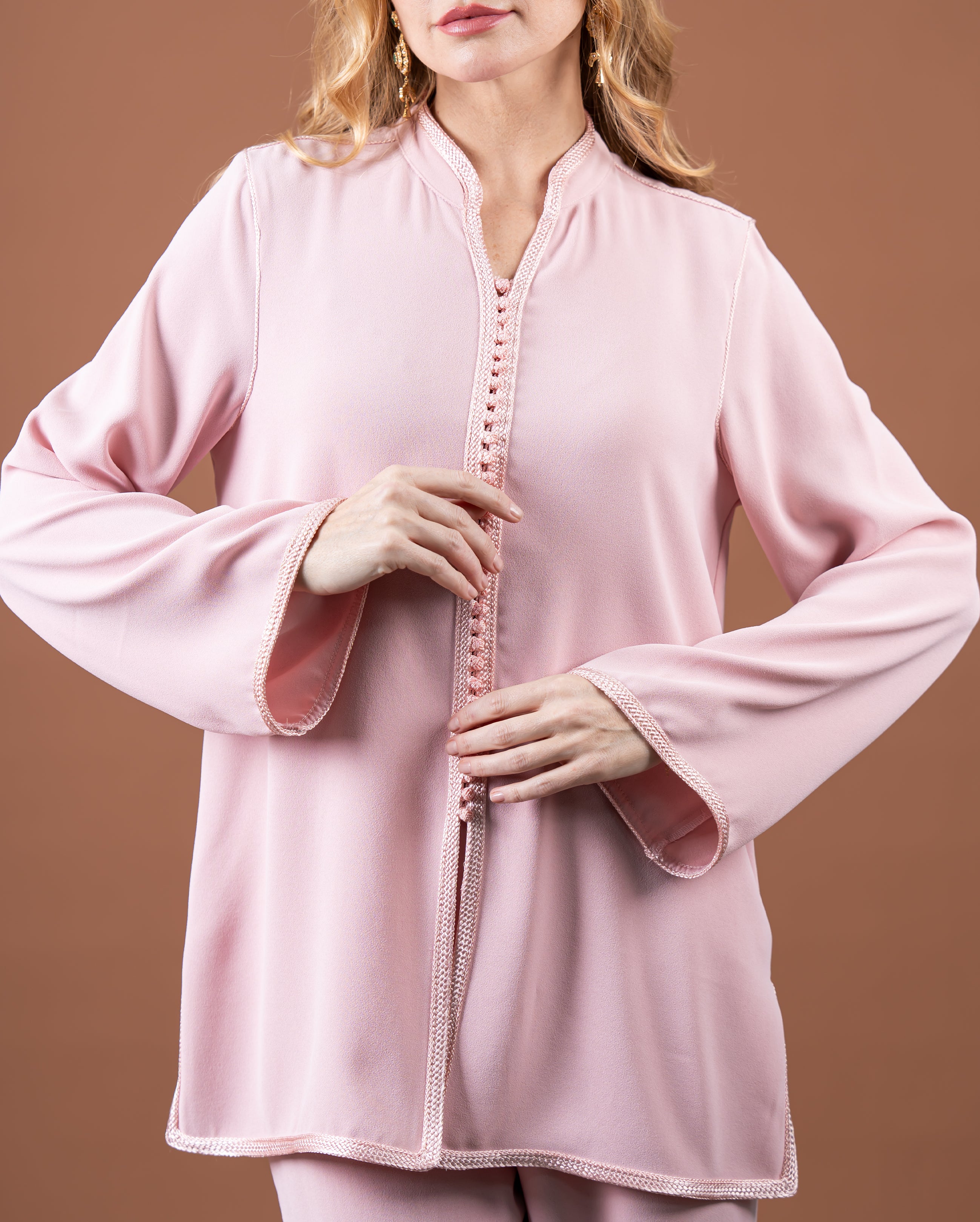 Tunique jabador fluide avec finitions sfifa pour femme – RAZANA