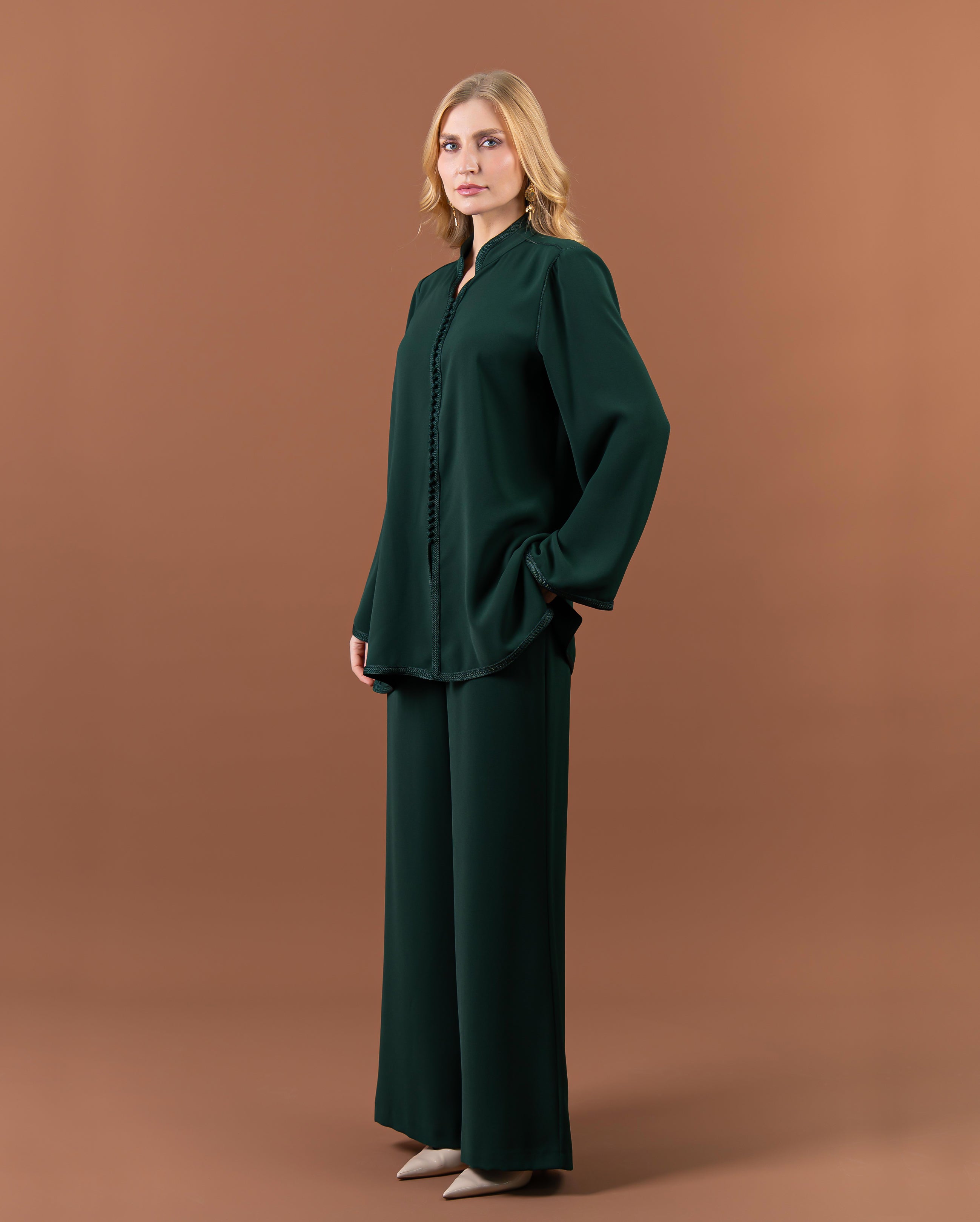 Tunique jabador fluide avec finitions sfifa pour femme – RAZANA