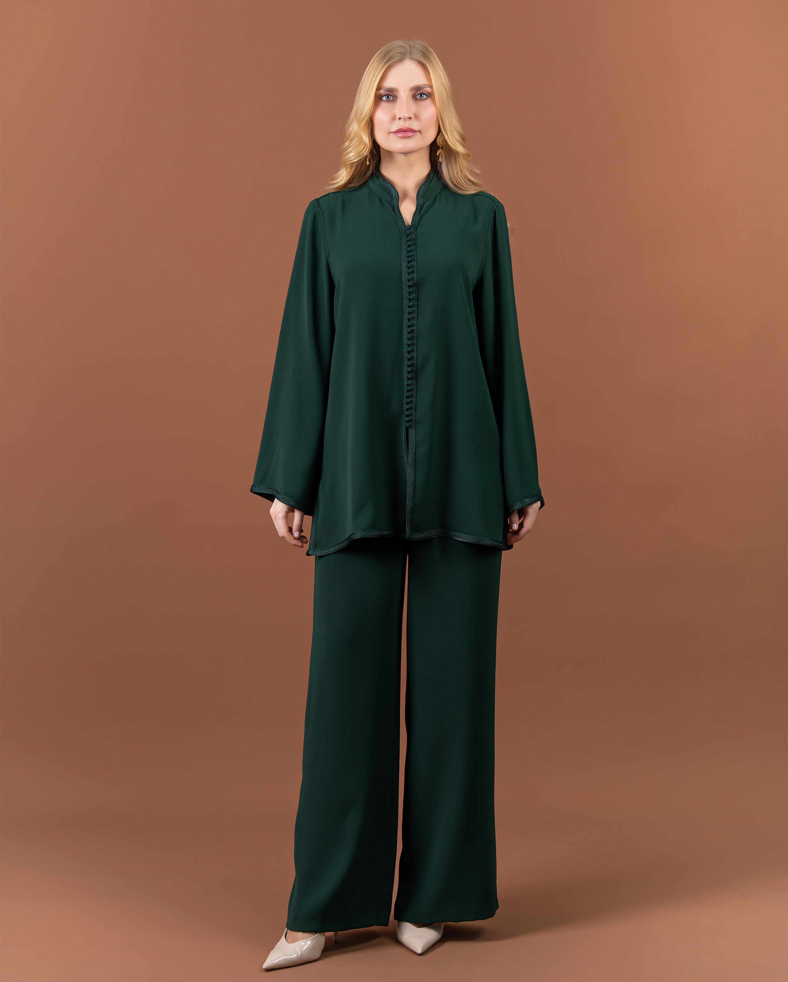 Tunique jabador fluide avec finitions sfifa pour femme – RAZANA