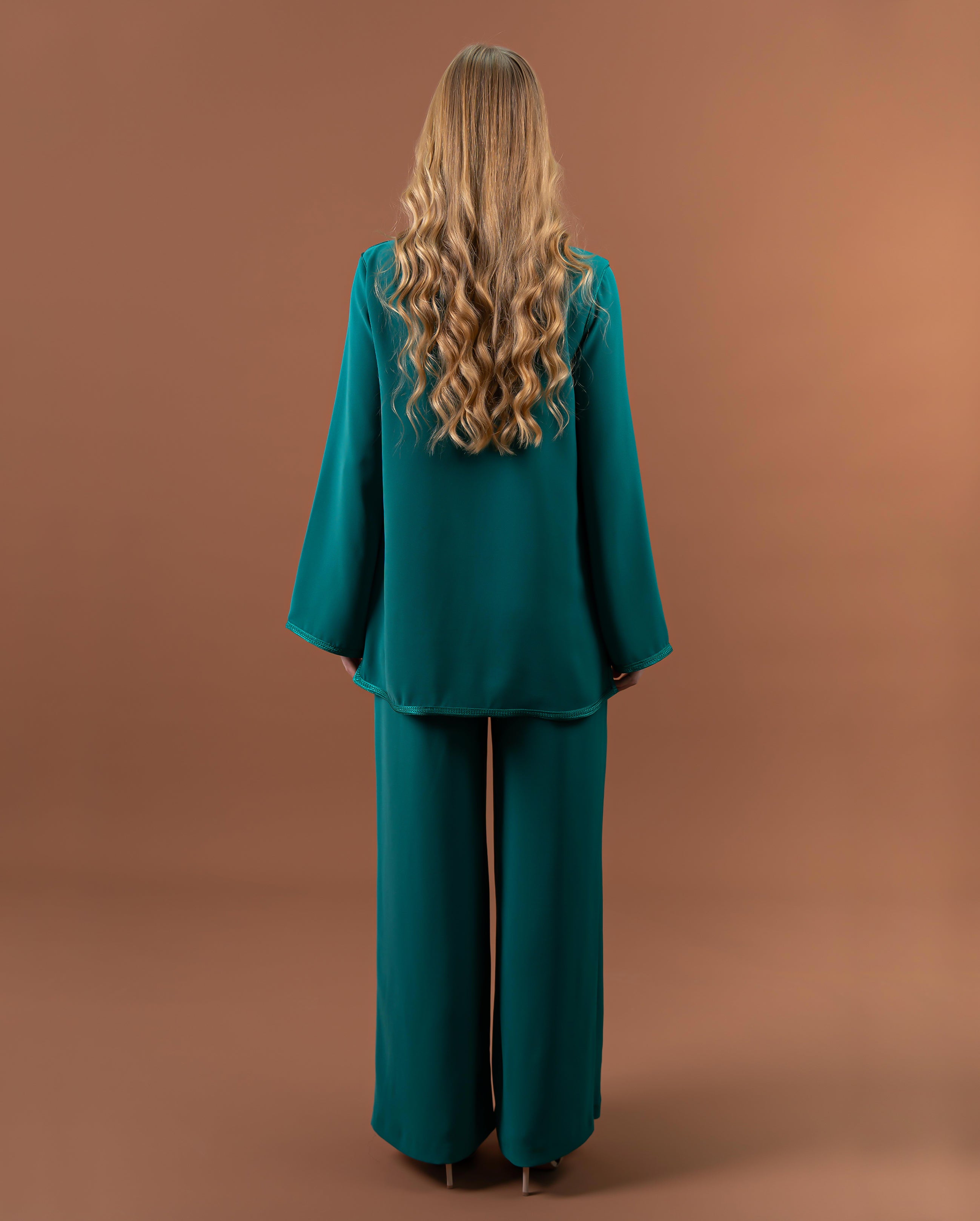 Tunique jabador fluide avec finitions sfifa pour femme – RAZANA